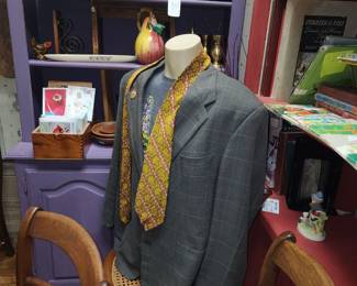 Mens vintage clothes Mid Century Ties.