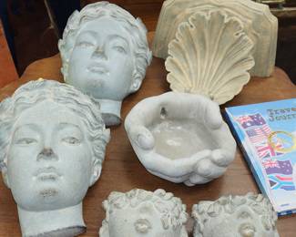 Stone and Ceramic Planters. Just cool!