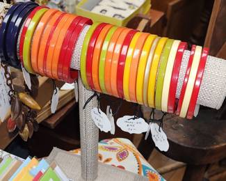 1940's Bakelite Bracelets. Just lovely and collectible.