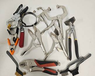 Assorted Tools, Clamps - Many Craftsman Brand