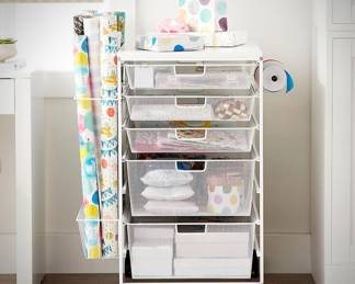 Gift wrapping Cart on wheel