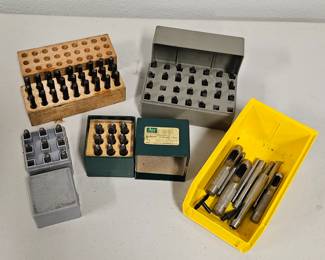 Vintage Stamp and Punch Sets for Leather and Wood Working