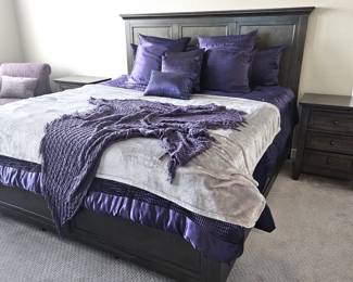 King Bed with six cedar lined storage drawers built in