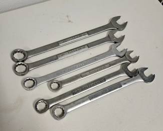  Set of Six Giant Combination Wrenches - Five are Craftsman Brand