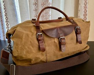 NewHey Brand Oversized Travel Duffel Bag- Waterproof Canvas & Genuine Leather