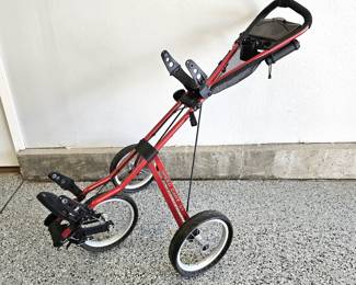 Golf Bag Caddy Sun Mountain Speed Cart, Folds away for Storage