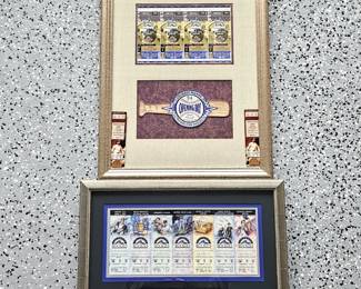 Set of Two Framed Colorado Rockies Commemorative Framed Memorabilia 1995 World Series