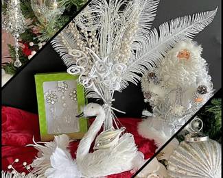 Everything you Need to Decorate your Christmas Tree in "White and Silver" Ornaments and Decor