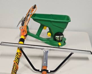 Structiron Telescoping Branch Trimmer, 24" Squeegee, Plus Vigaro Hand Spreader