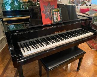 Baby Grand, Black Lacquer, Electric Player Piano, Kohler & Campbell, KCG-450, IJPJG0109