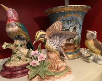 Porcelain Birds, made in Italy, Meadowlark by Andrea