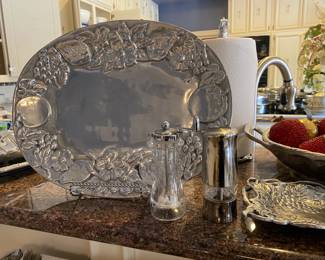 Arthur Court Pewter Serving Platter