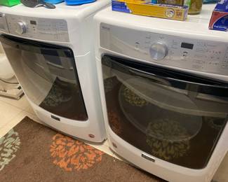 Maytag Washer and Dryer, front load, Commercial Technology, Direct Drive  
