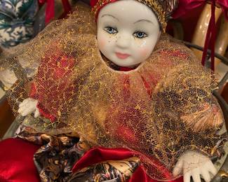 Porcelain Joker Doll