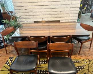 Set of six Dining Chairs in Rosewood by Vilhelm Jørgensen, 1960s Denmark