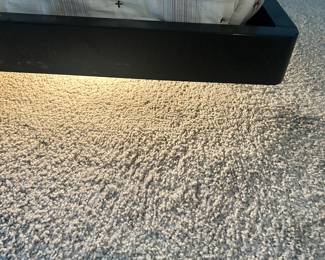 platform bed with under light