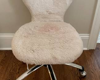 Faux Fur Office Chair.