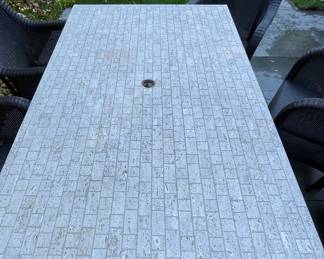 Crate & Barrel 6-Person Outdoor Dining Table. Photo 2 of 2.