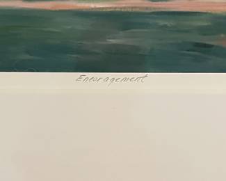 "Encouragement," Signed & Numbered Print # 3/25, Lark MacPhail. Print Measures 14" x 11"; Framed It's 21.5" x 18." Photo 3 of 4.