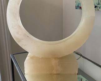 Williams-Sonoma Home Madison Alabaster Large Table Lamp. Measures 26" H. Photo 2 of 2.