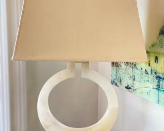 Williams-Sonoma Home Madison Alabaster Large Table Lamp. Measures 26" H. Photo 1 of 2.