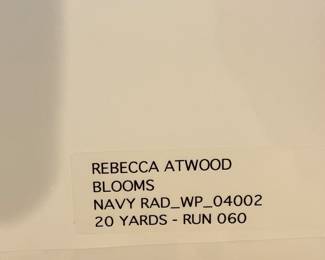 20 Yards Rebecca Atwood Blooms - Navy. Photo 2 of 2.