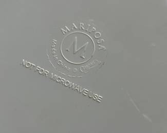 Mariposa Tropical Plant Tray with Faux Bamboo Handles. Photo 3 of 3.