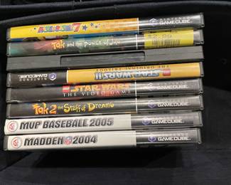 Nintendo Game Cube Games - MarioParty 7, Take and The Power of Juju, Star Wars II The Original Trilogy, Lego Star Wars The Video Game, Take 2 The Staff of Dreams, MVP Baseball 2005, Madden NFL 2004