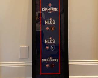 Cub World Series Framed Pennant.