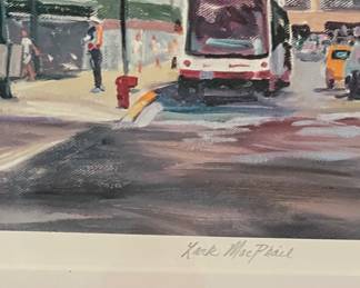 "A Summer Game," Signed & Numbered Print # 48/100, Lark MacPhail. Print Measures 14" x 11"; Framed It's 21.5" x 18." Photo 3 of 4.