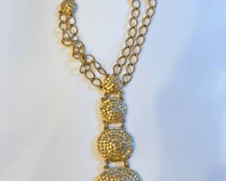 Vintage Gold Medallion Necklace Sourced From Arch By Laura White.