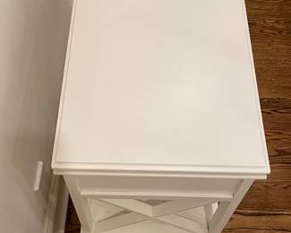 Pottery Barn Teen Side Table. Measures 21" W x 15" D x 28" H. Photo 2 of 3.