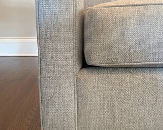 Mandarine Home-Sourced Sectional Sofa Upholstered In Crypto Grade III Fabric Performance Fabric in "Atmosphere." Measures 120" x 120" x 40" D. Photo 4 of 4.