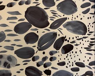 20 Yards Rebecca Atwood Blooms - Navy. Photo 1 of 2.