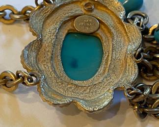 Vintage Turquoise Necklace Sourced From Arch By Laura White. Photo 2 of 2.