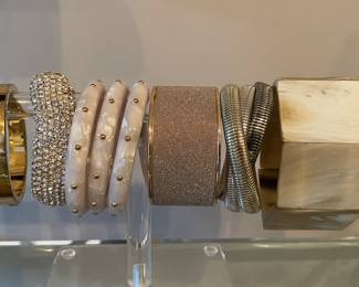 Assorted Bangle Bracelets.
