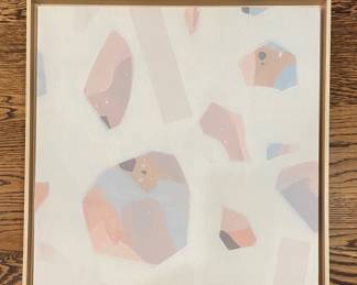 Framed Graphic Canvas. Measures 20" x 20."