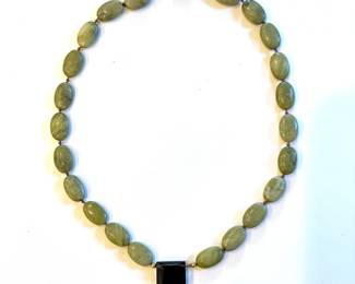Jade and Smokey Quartz Necklace. Photo 1 of 2.