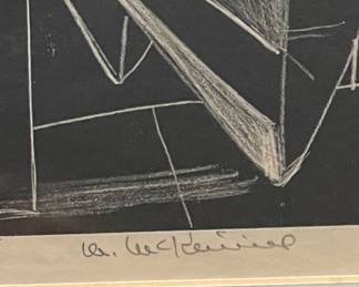 "Serenade," Signed & Numbered Print # 7/20. Miriam McKinney Hofmeier. Measures 13" x 9" without Frame; 25" x 21" Framed. Photo 3 of 3.