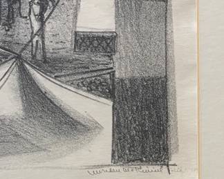 "Taxco Market," Signed & Numbered Print. Miriam McKinney Hofmeier. Measures 9" x 13" without Frame; 21" x 25" Framed. Photo 3 of 3.