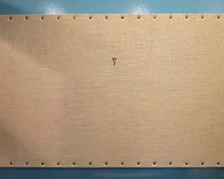 Bulletin Board with Nailhead Trim.