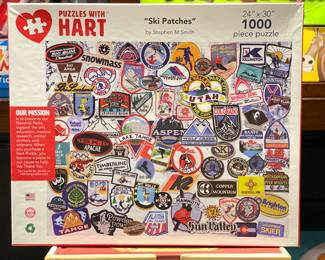 1,000 Piece Puzzle - Ski Patches.