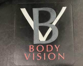 Body Vision 547 Weight Bench & Leg Press. Pictured alongside Golf Clubs. Photo 2 of 3.