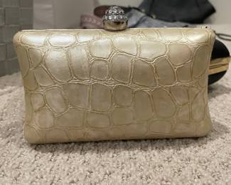 Faux Leather Clutch.