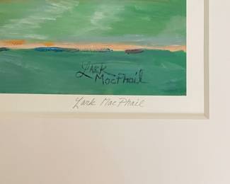 "Gunning For 300" Signed & Numbered Print # 7/25, Lark MacPhail. Print Measures 14" x 11"; Framed It's 21.5" x 18." Photo 3 of 4.