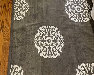 ABC Home & Carpet Madeline Weinrib Mandala Rug in Platinum Chenille. Measures 8' 2" x 9' 9."