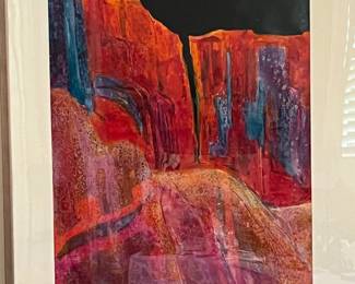 one of a pair of original artwork by East Aurora artist Jess McDonnaugh