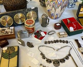 jewelry, pottery and nice collectibles