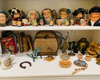 Royal Doulton toby jugs and knickknacks