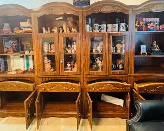 4 pc. shrunk or display cabinet